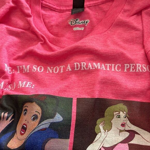 Disney Princess T-Shirt Tee Shirt Not Dramatic Jasmine Ariel Belle Tianna Small - Picture 3 of 5